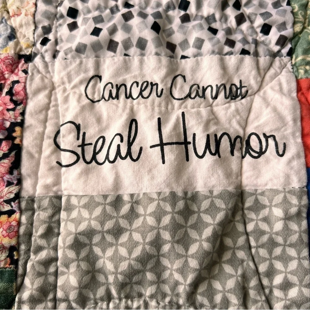 Quilts for friends with cancer  , Quilt for Cancer Fighter Motivational Quilt